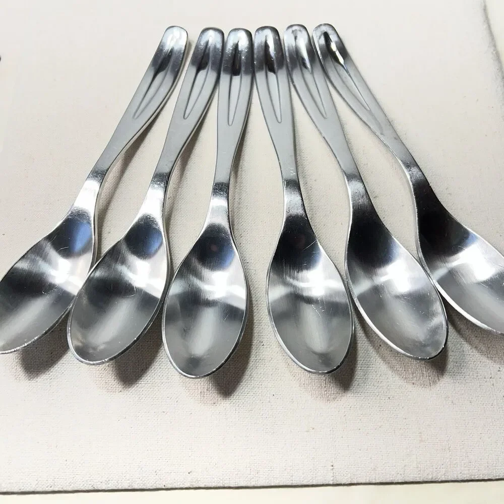 Robert Welch Linton Teaspoons Stainless Flatware Set 6 Spoons